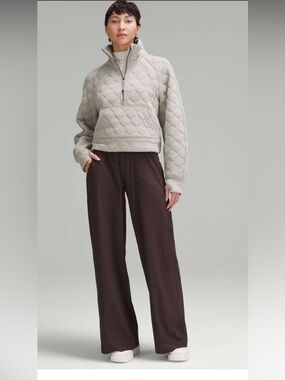 Size 12 Lululemon Swift  Wide-Leg Mud-Rise Pant Full Length, Espresso